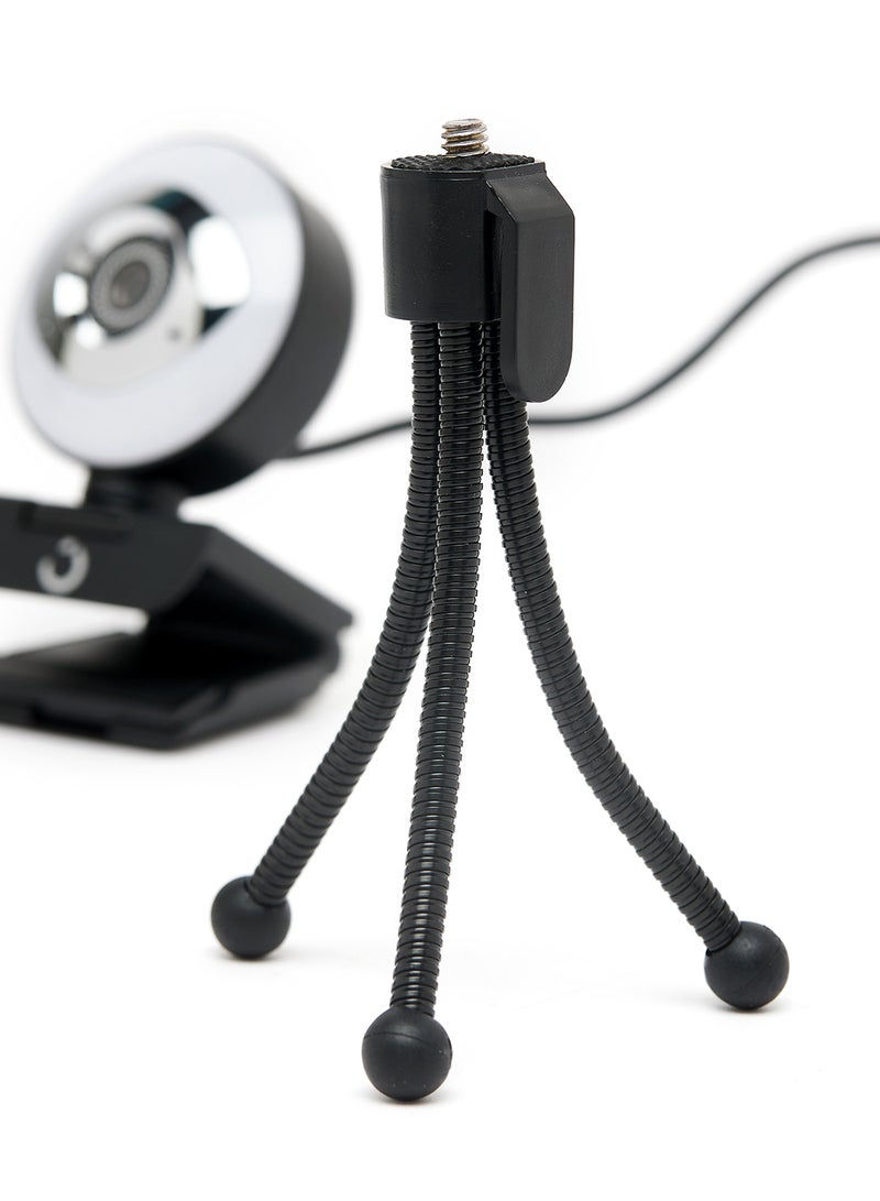 Noon East - 2K 30FPS Webcam With Microphone,Auto Focus,Color Correction and Privacy Cover Black/White - Image 1