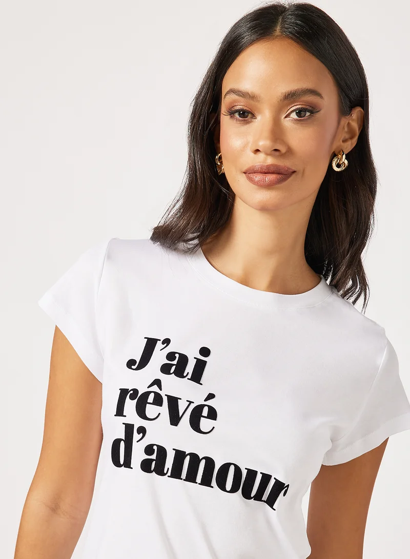 ZADIG & VOLTAIRE Woop I Dream Of Love T-Shirt White