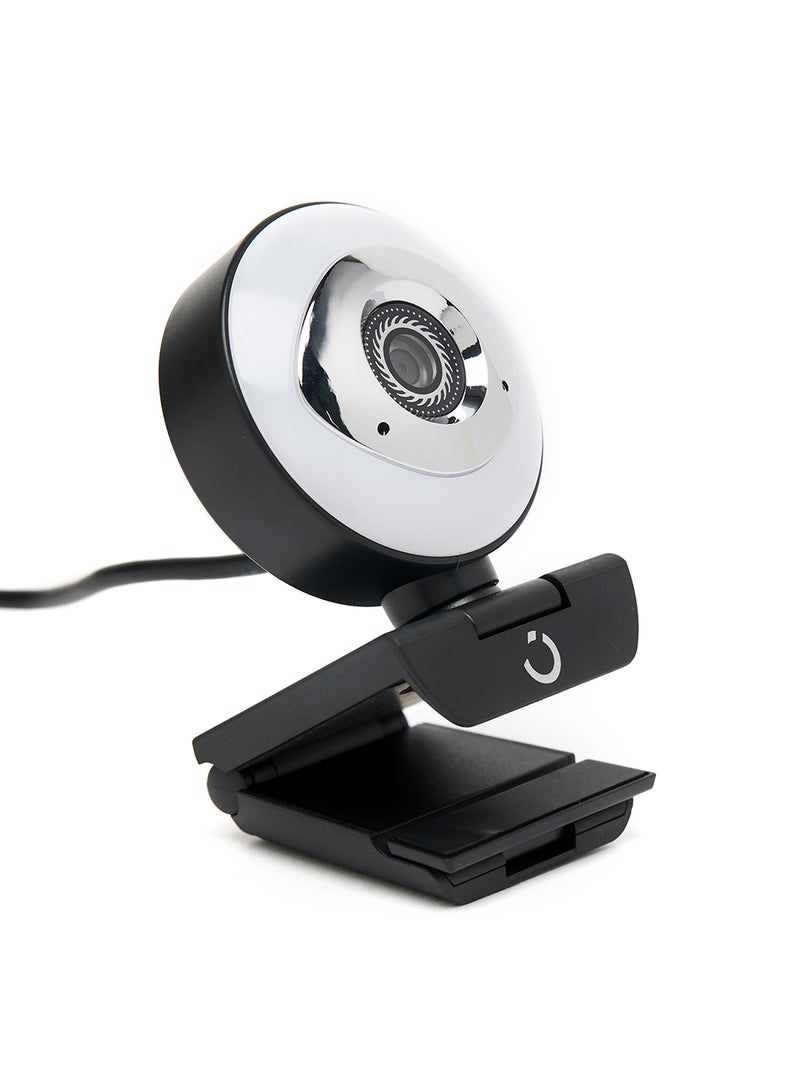 Noon East - 2K 30FPS Webcam With Microphone,Auto Focus,Color Correction and Privacy Cover Black/White - Image 1