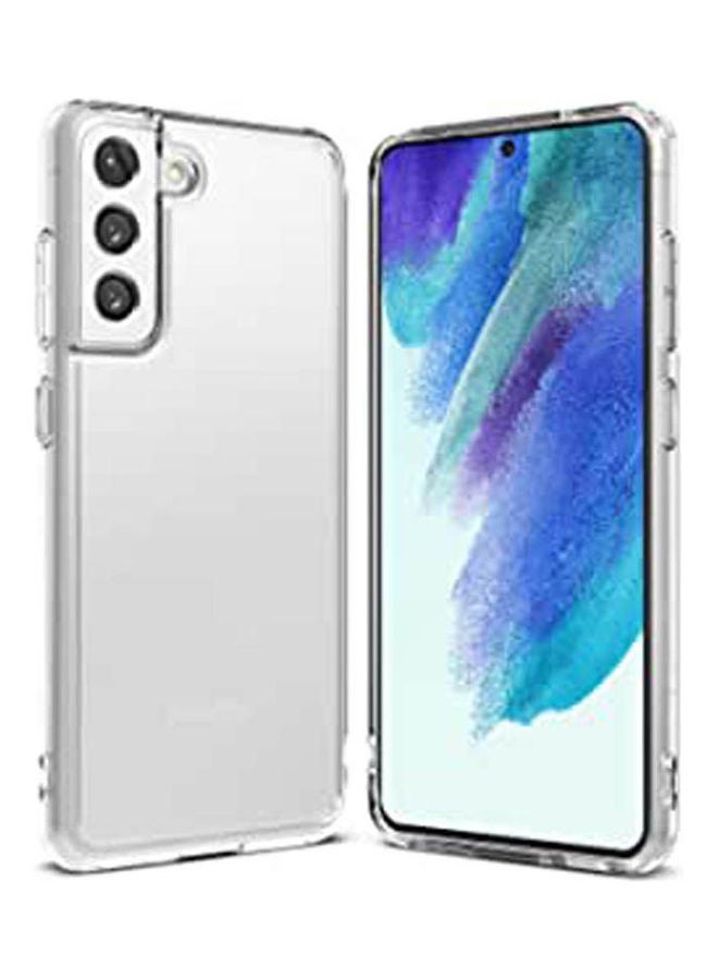 Ringke Fusion Compatible with Galaxy S21 FE Case Anti Fingerprint Translucent Hard Frost Back Shockproof Soft TPU Bumper Phone Cover 2021 Clear - Image 1