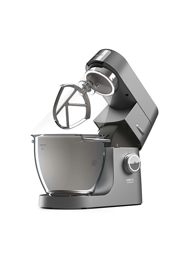 KENWOOD - Kitchen Machine, Stainless Steel Bowl, Prospero 11 Attachments, Glass Blender, Meat Grinder, Food Processor, Citrus Juicer, Multi Mill, Weighing Scale, 6.7 L 1700 W KVL8472 Silver - Image 1