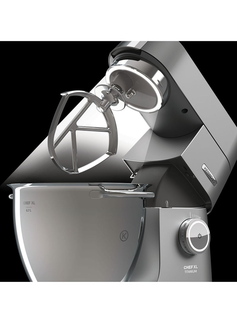 KENWOOD - Kitchen Machine, Stainless Steel Bowl, Prospero 11 Attachments, Glass Blender, Meat Grinder, Food Processor, Citrus Juicer, Multi Mill, Weighing Scale, 6.7 L 1700 W KVL8472 Silver - Image 1