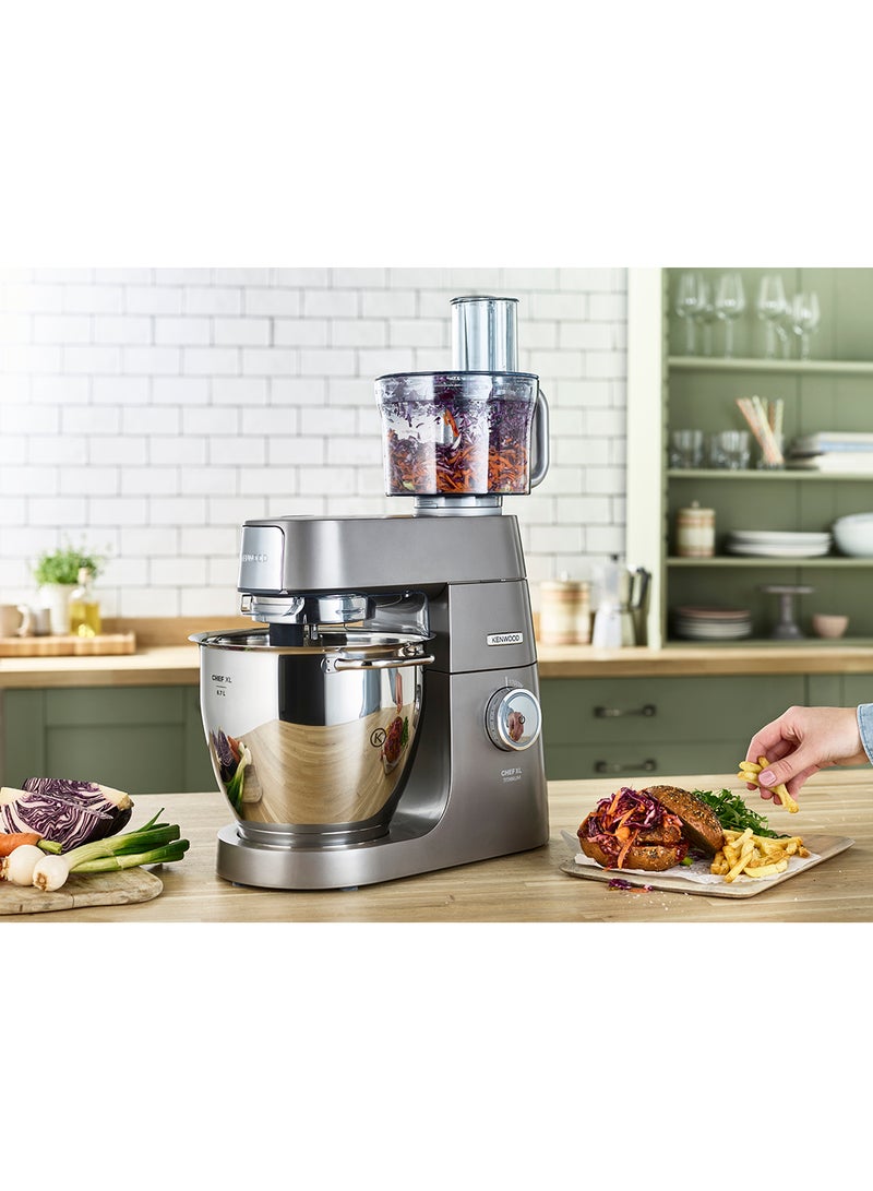 KENWOOD - Kitchen Machine, Stainless Steel Bowl, Prospero 11 Attachments, Glass Blender, Meat Grinder, Food Processor, Citrus Juicer, Multi Mill, Weighing Scale, 6.7 L 1700 W KVL8472 Silver - Image 1