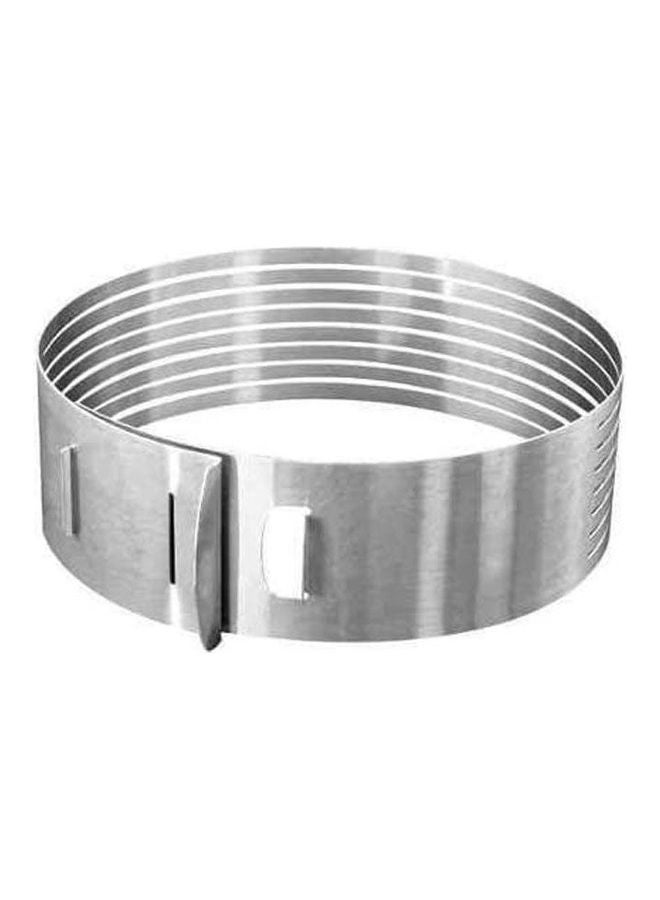 Adjustable Circle Cake Slicer,Stainless Steel, Seven-Layer Small Slicers Silver 20cm