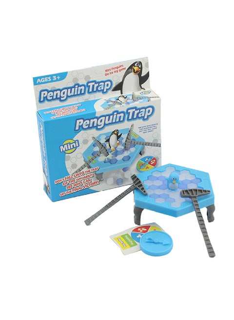Save Penguin Balance Ice Cubes Knock Breaking Puzzle Table Educational Game Toy 25.5x25.5x6cm