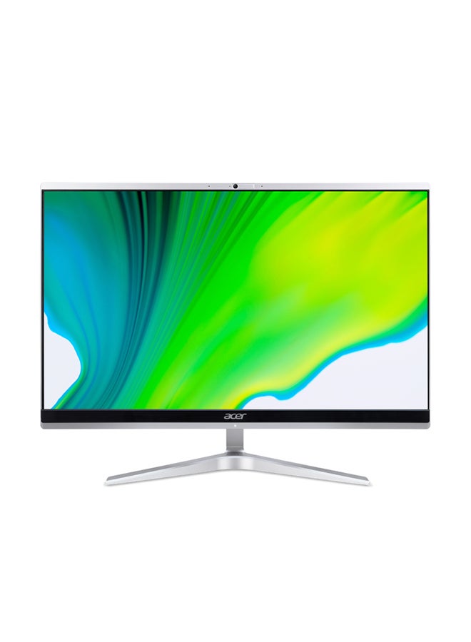 Aspire AIO C24-1651 DQ.BG9EM.009 Desktop With 23.8-Inch FHD Display, Core i5-1135G7 Processor / 8GB RAM / 512GB SSD / 2GB NVIDIA GeForce MX450 Graphics / Win11 Home / English/Arabic Silver/Black - v1648632202/N52894671A_1