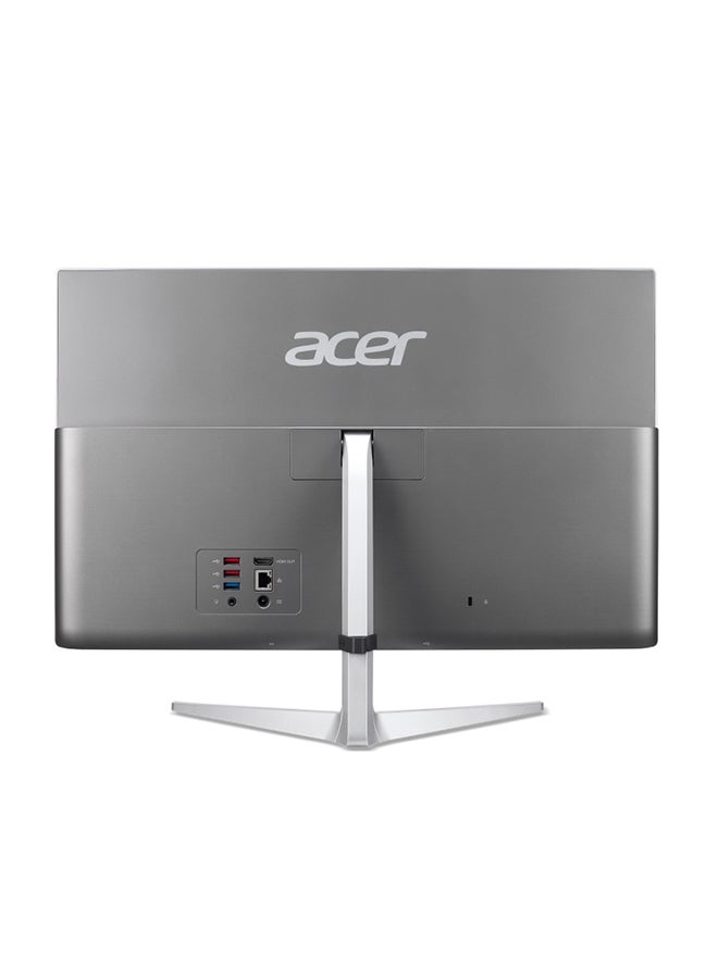 Aspire AIO C24-1651 DQ.BG9EM.009 Desktop With 23.8-Inch FHD Display, Core i5-1135G7 Processor / 8GB RAM / 512GB SSD / 2GB NVIDIA GeForce MX450 Graphics / Win11 Home / English/Arabic Silver/Black - v1648632202/N52894671A_2