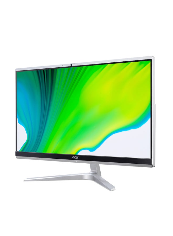 Acer - Aspire C27-1655-DQ. BGFEM. 009 Desktop With 27-Inch FHD Display, Core i7-1165G7 Processor / 8GB RAM / 512GB SSD / 2GB NVIDIA Geforce MX330 Graphics / Win11 Home / English/Arabic Silver/Black - Image 1