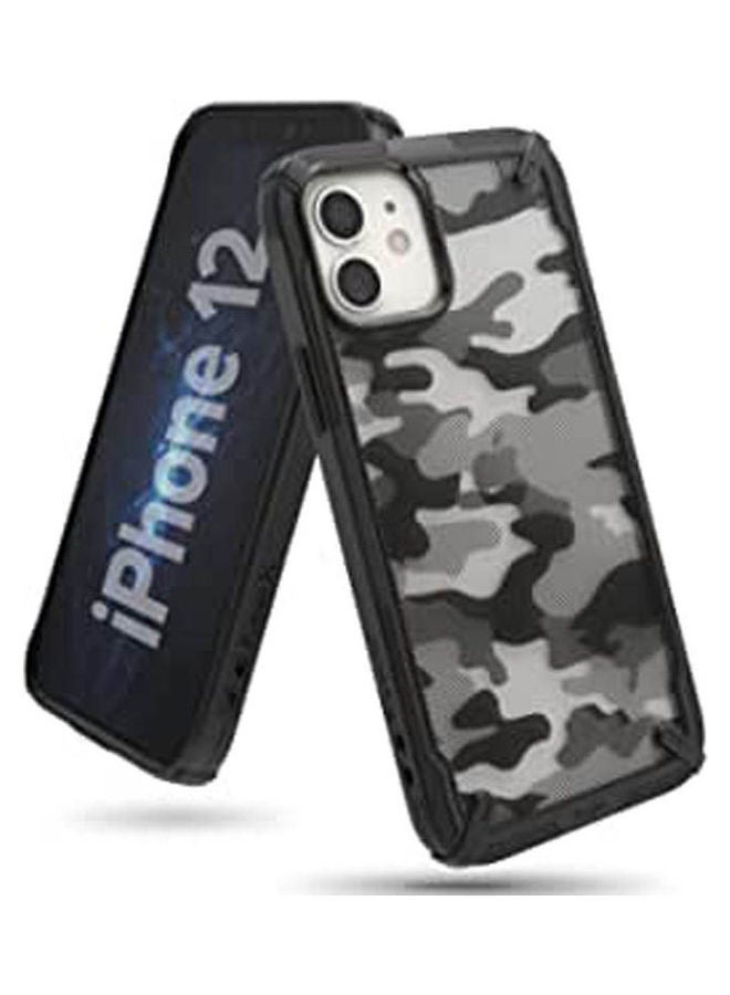 Ringke - Fusion X Case Designed for iPhone 12 Pro iPhone 12 Max Camo Multicolour - Image 1