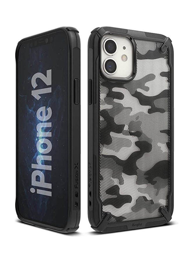 Ringke - Fusion X Case Designed for iPhone 12 Pro iPhone 12 Max Camo Multicolour - Image 1