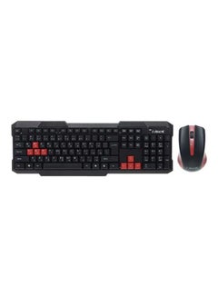 Keyboard With Mouse I-Rock  Wireless Combo Black-Red