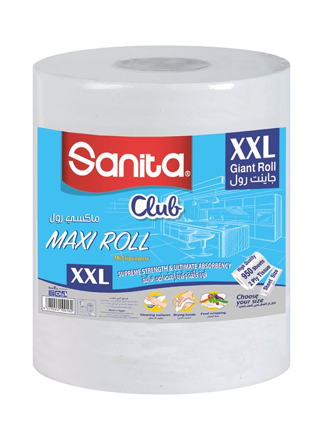 Sanita Maxi XXL Giant Roll 2 Ply White/Multicolour XXLgrams 