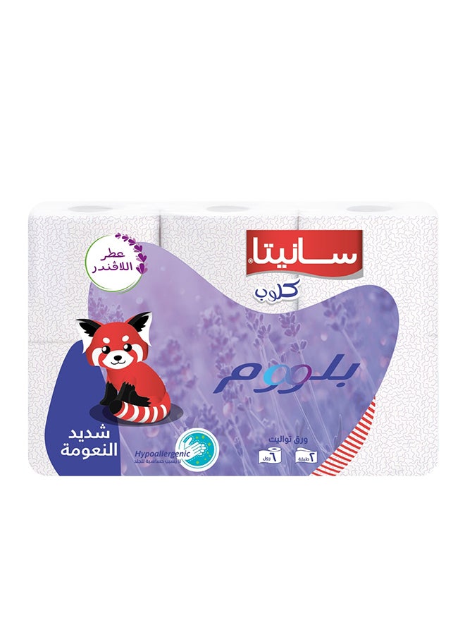 Sanita Toilet Tissue Boost Lavender - 6 Roll 280 Sheet Multicolour 