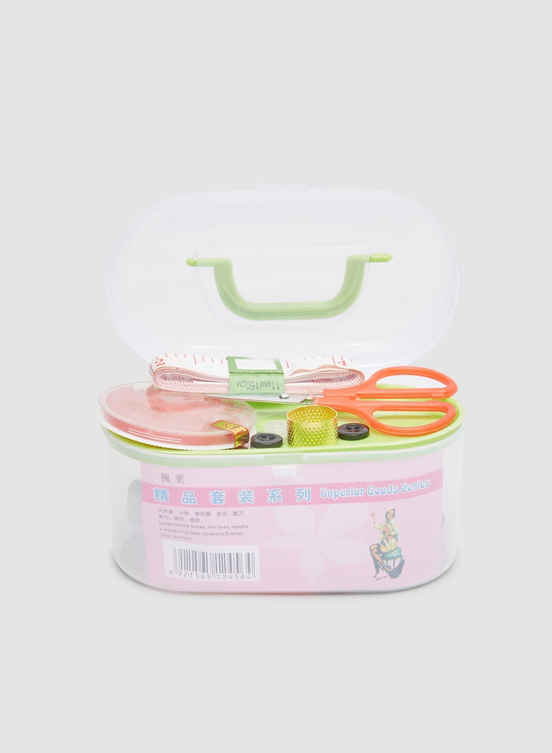 Portable Mini Sewing Box With Needle Threads Sewing Kits Multicolour - Image 1