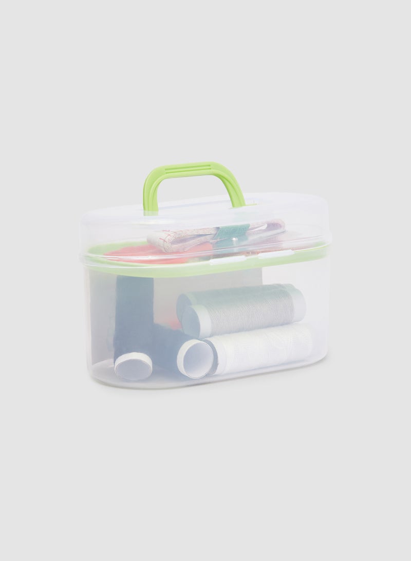 Portable Mini Sewing Box With Needle Threads Sewing Kits Multicolour - Image 2