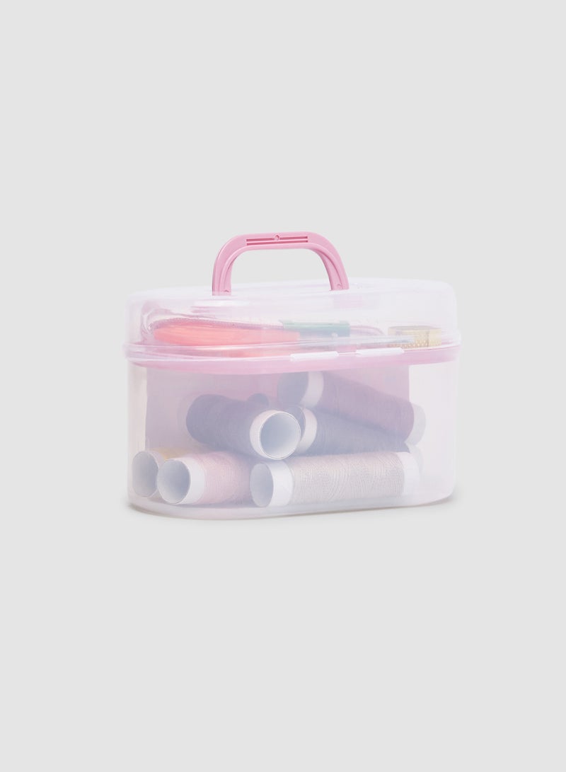 Portable Mini Sewing Box With Needle Threads Sewing Kits Multicolour - Image 2