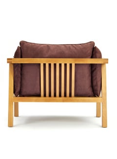 Switch 1 Seater Arm Chair - Upholstered Fabric Brown 900 x 700 x 630mmmm  - Image 3