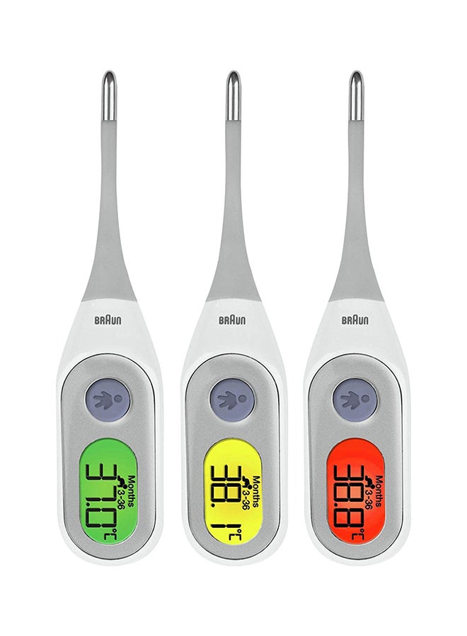 BRAUN - Highly Accurate Digital Age Precision Thermometer With Fever Alarm Color Coded LCD - Image 1