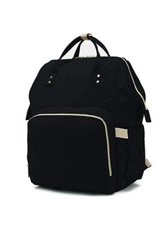 Generic Stylish Maternity Multi-Functional Large Capacity Durable Baby Diaper Bag Backpack- Black  - Image 1