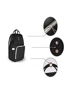 Generic Stylish Maternity Multi-Functional Large Capacity Durable Baby Diaper Bag Backpack- Black  - Image 4