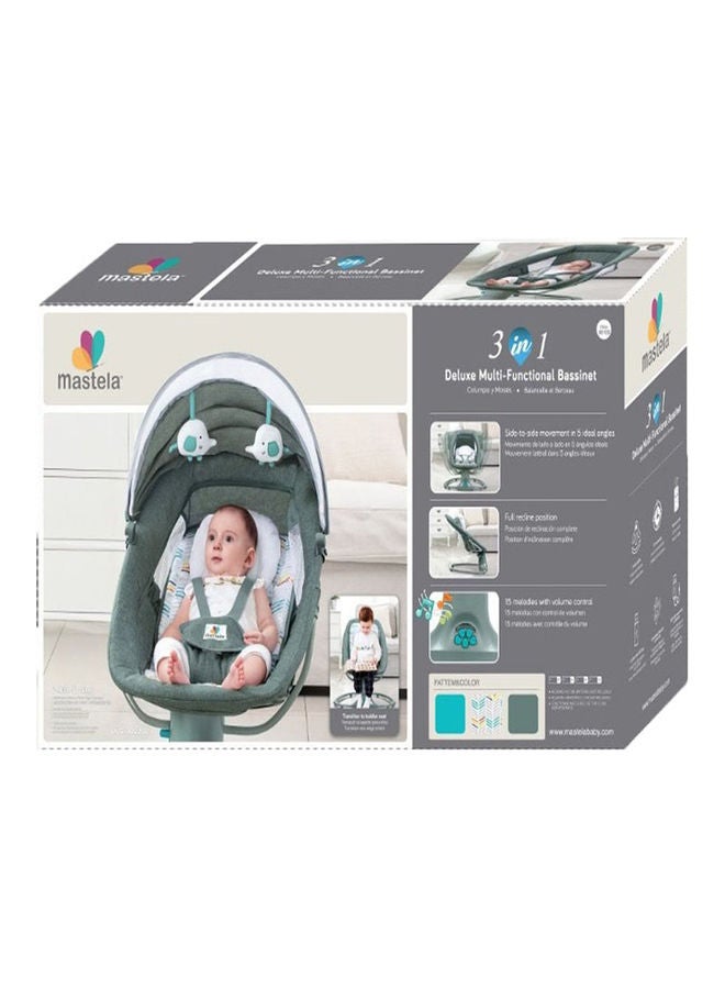 3-In-1 Deluxe Multifunctional Baby Swing Bassinet Cardle For Newborn - Grey - v1648644092/N48015771A_3