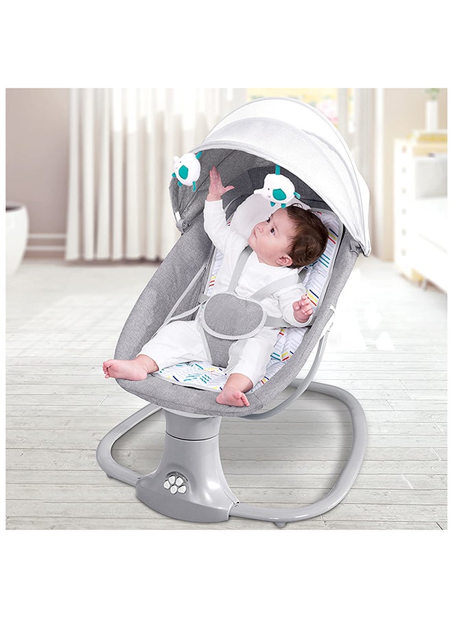 3-In-1 Deluxe Multifunctional Baby Swing Bassinet Cardle For Newborn - Grey - v1648644093/N48015771A_4