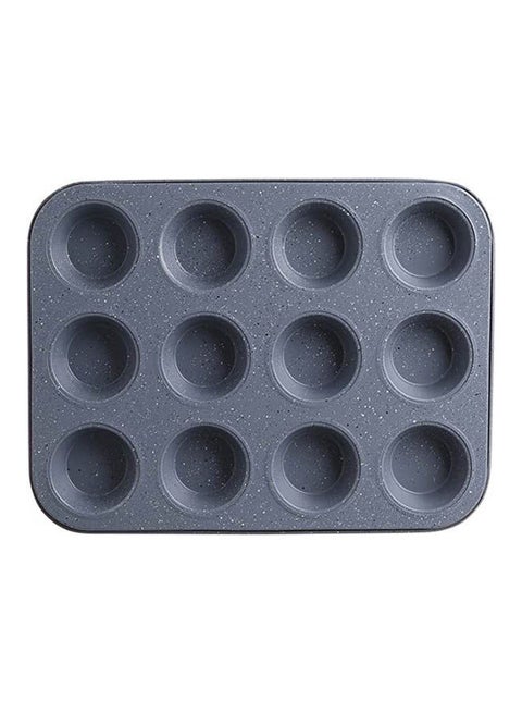 Cupcake Mold  12 Holes Grey 35 X 25cm