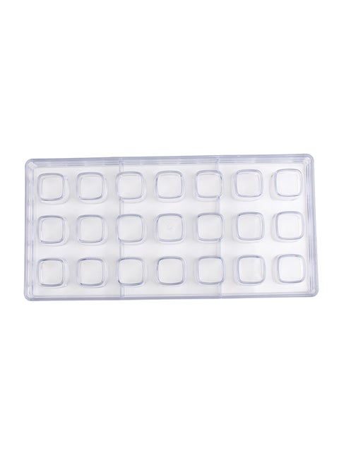 21 Cavities Chocolate Mould Clear 28x14x4cm