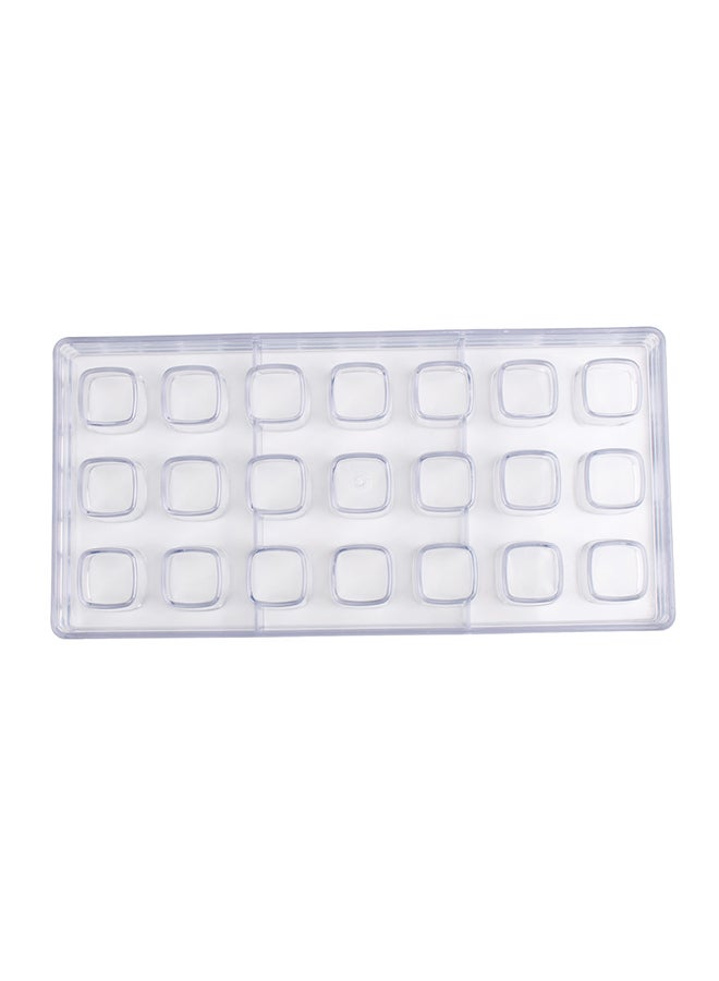 بروفيشنال شيف قالب شوكولاتة 21 تجويف شفاف 28x14x4سم - Image 1