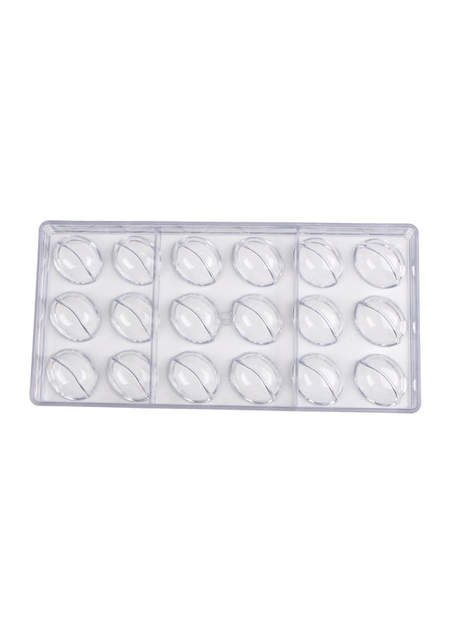 Professional Chef 18 Cavities Chocolate Mould Clear 28x14x4cm - Image 2