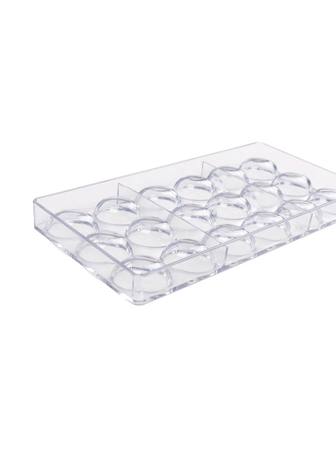 Professional Chef 18 Cavities Chocolate Mould Clear 28x14x4cm - Image 3