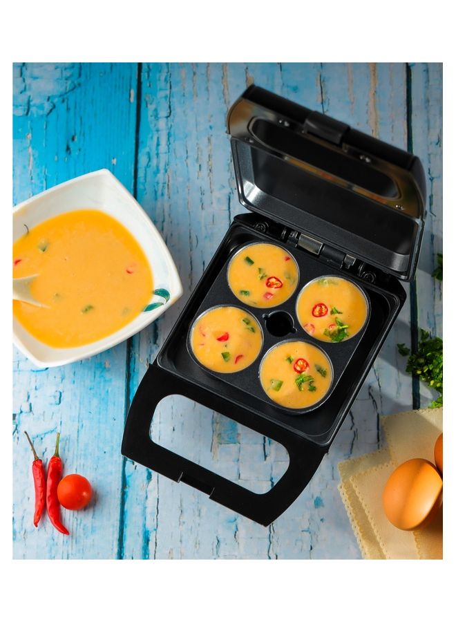 GEEPAS - Non-Stick 4 Egg Bite Maker | Cool Touch Handles & Skid -Resistance Feet Black - Image 1