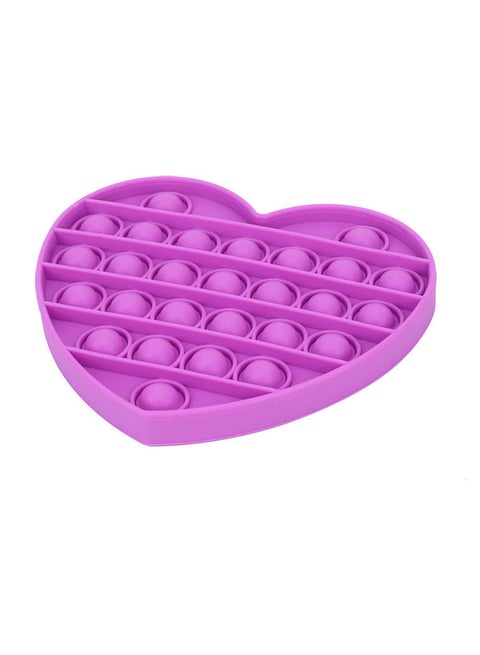 Silicone Heart Shape Stress Relief Bubble Sensory Fidget And Squeeze Toy