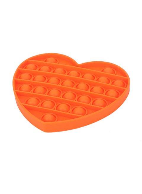 Silicone Heart Shape Stress Relief Bubble Sensory Fidget And Squeeze Toy