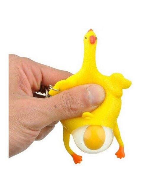 Silicone, Lightweight Stress relief Squeeze Sensory Chicken Gadget Toy 9x6cm