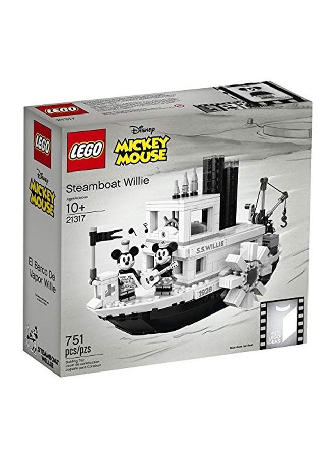 LEGO - 21317 751-Piece Disney Mickey Mouse Steamboat Willie Building Toy Set for Kids 10_years - Image 1