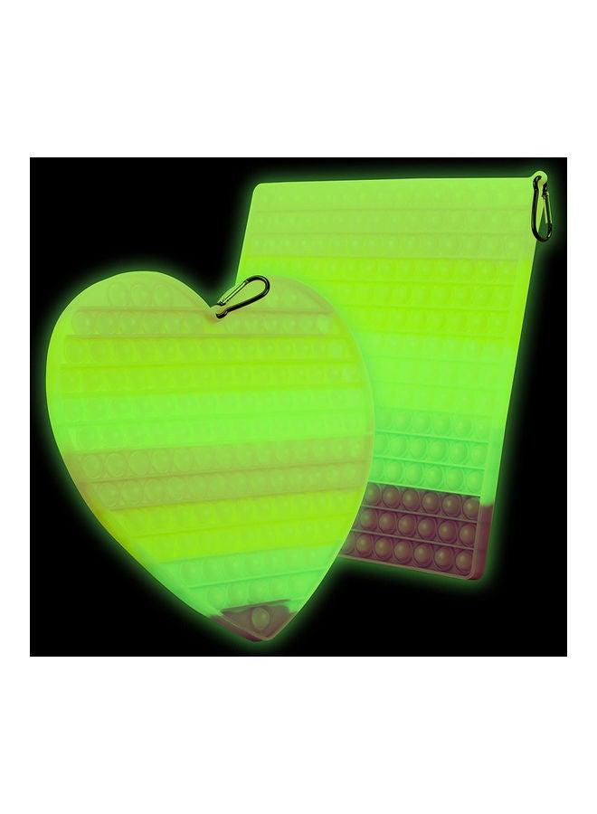 XiuWoo Glow In The Dark Push Bubble Stress Relieve Fidget Toy for Kids and Adults - Image 2