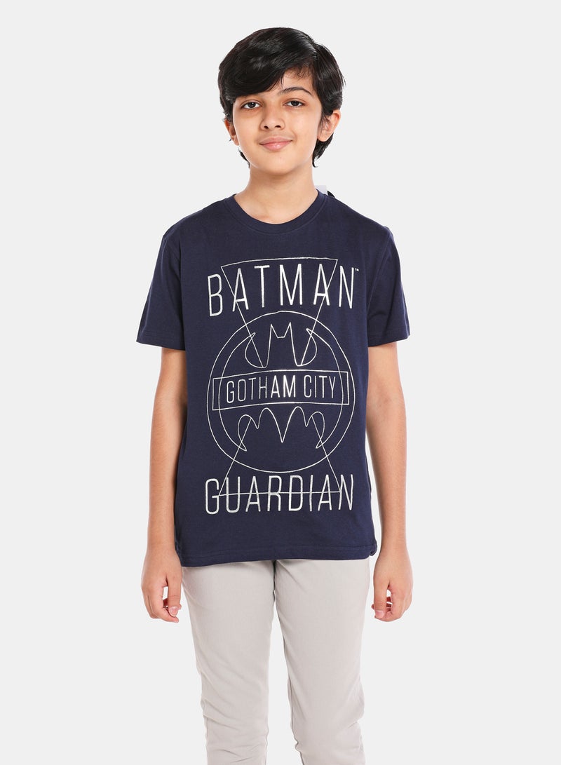 Neon Batman T-Shirt Dark Navy Blue - v1648653913/N47129894V_1