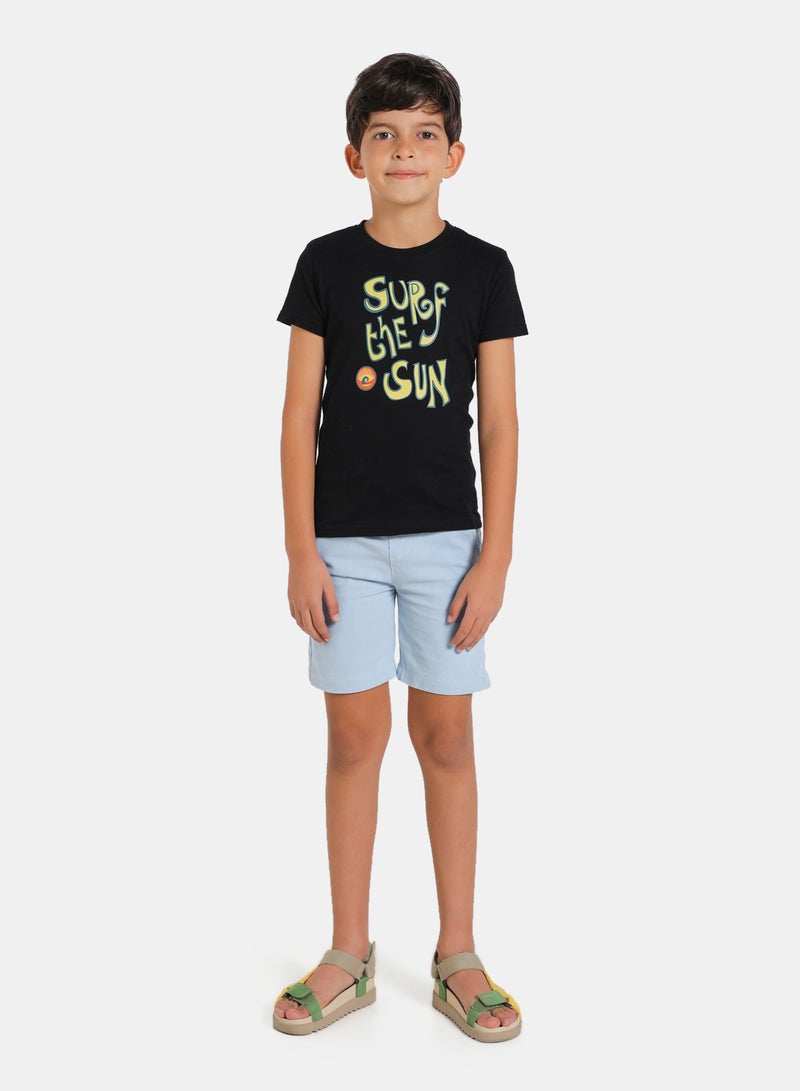 Neon Casual Basic Comfort Chino Shorts Light Blue - Image 2