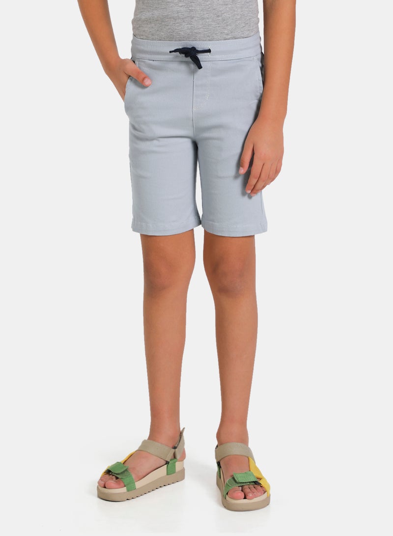NEON - Casual Basic Comfort Chino Shorts Light Grey - Image 1