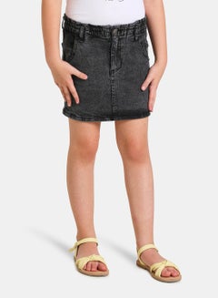 NEON Fashionable Denim Skirts Grey  - Image 1