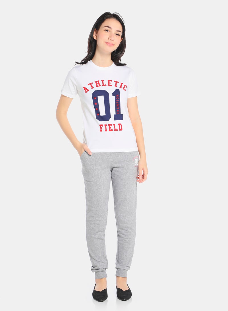 Neon Boys Crew Neck Short Sleeve T-Shirt Graphic White  - Image 2
