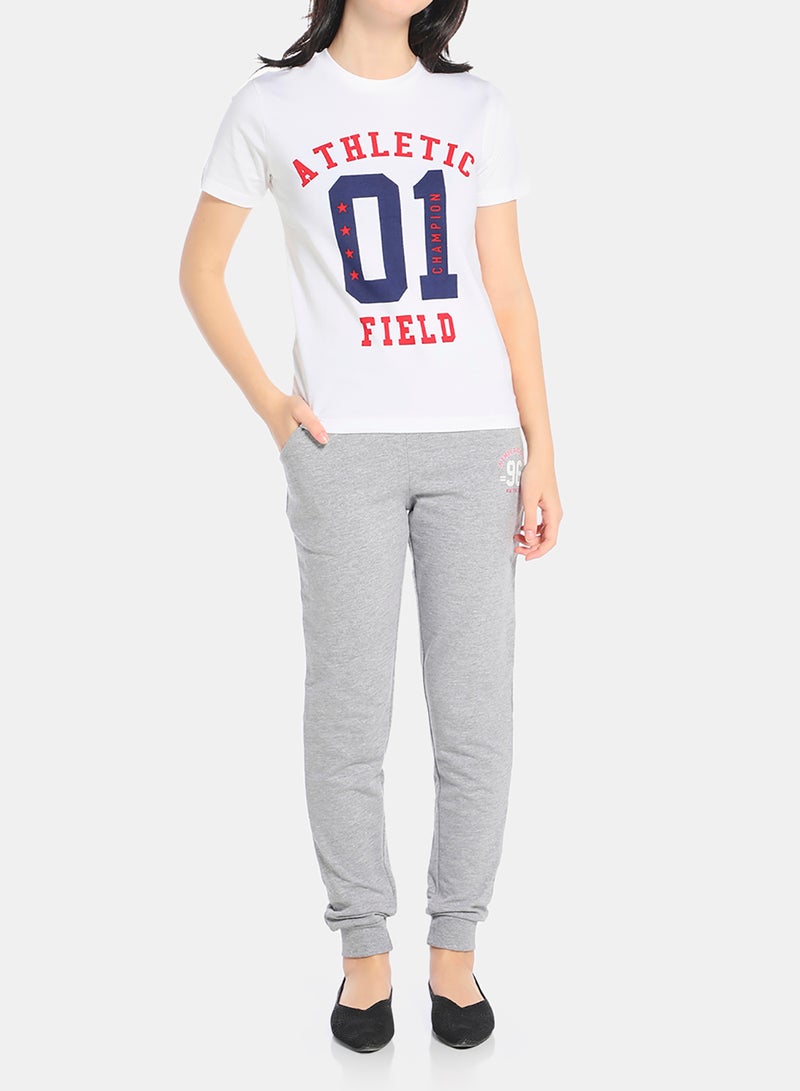 Neon Boys Crew Neck Short Sleeve T-Shirt Graphic White  - Image 3