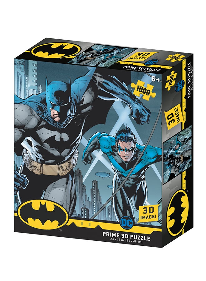 Prime 3D DC Comics - Batman and Nightwing - 1000pc Puzzle 61x46cm - Image 1
