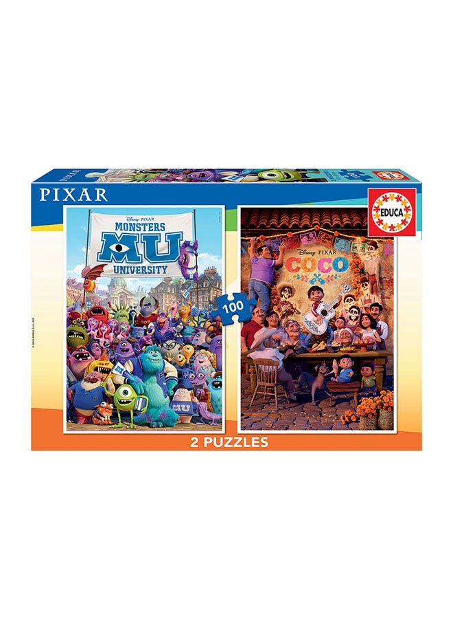 EDUCA - Pack Of 2 x 100pc of Jigsaw Puzzle 40x28cm - Image 1