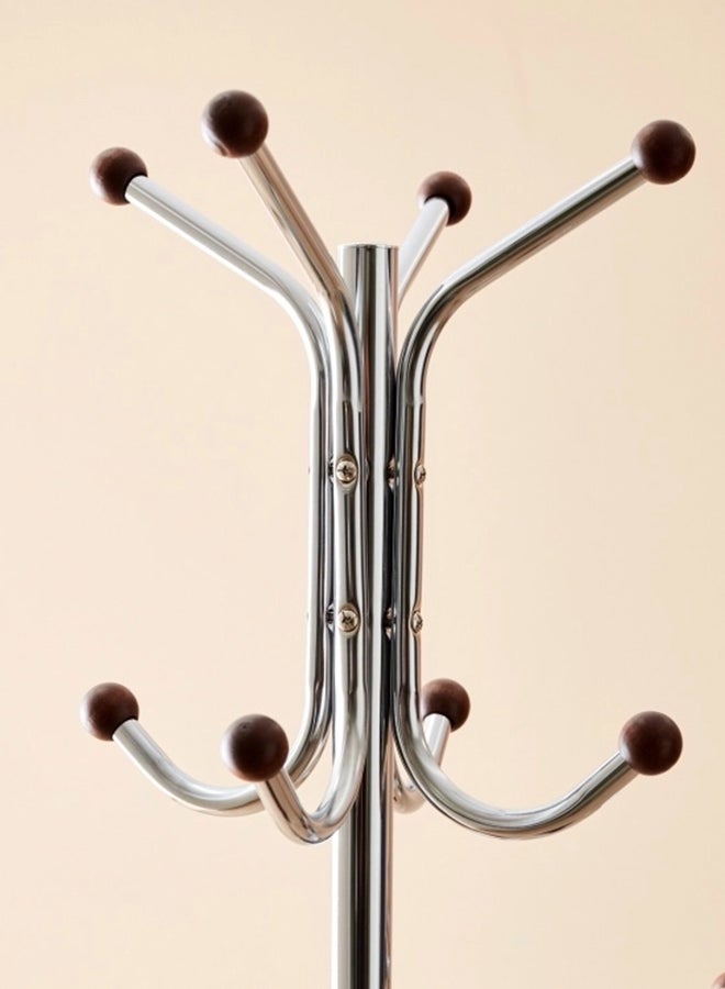 هوم بوكس علاقة ملابس ومعاطف لابيس - 60x30x177 سم فضي 60x177سم - Image 3