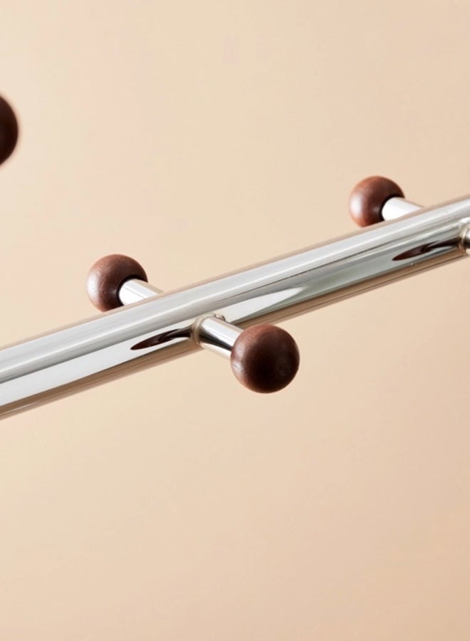 هوم بوكس علاقة ملابس ومعاطف لابيس - 60x30x177 سم فضي 60x177سم - Image 4