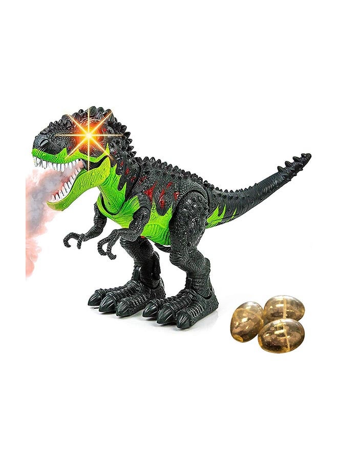 DinoMight - Vapor Breathing Dinosaur With Laying Eggs (Green) - Suitable for 3 years and above. 31 x 26 x 14cm - Image 1
