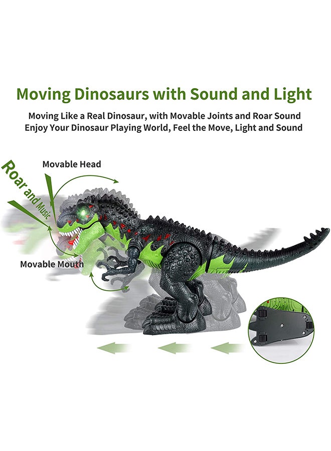 DinoMight - Vapor Breathing Dinosaur With Laying Eggs (Green) - Suitable for 3 years and above. 31 x 26 x 14cm - Image 1