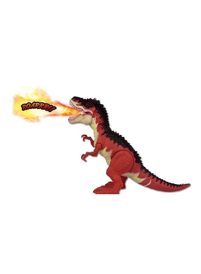 DinoMight - Vapor Breathing Dinosaur With Laying Eggs (Red) - Suitable for 3 years and above. 31 x 26 x 14cm - Image 1